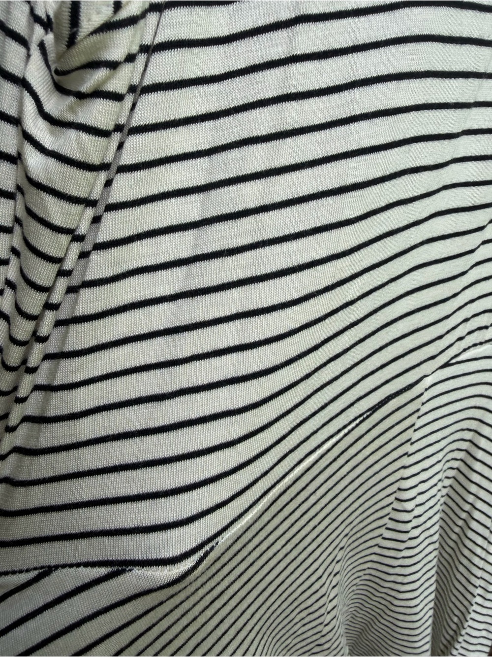 Body Glove Women's Black & White Striped Skater Dress Skirt - Picture 6 of 6